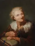 Giuseppe Nogari, Ritratto d'anziana con lenti e libro
