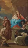 Copia da Corrado Giaquinto, Madonna a con Bambino tra San Francesco d'Assisi, Sant'Onofrio e San Vincenzo Ferrer