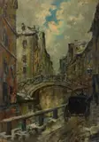Giuseppe Solenghi, Ponte sul Naviglio a Milano