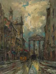Corso San Gottardo a Milano by Giuseppe Solenghi, sold Apr 2026
