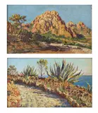 Piero Focardi, 'Le rocher St. Barthélémy' e 'Aloes au soleil' - Anthéor S. Raphael