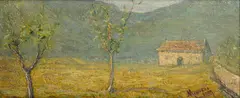 Filiberto Minozzi, Paesaggio in Brianza - Longone al Segrino