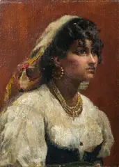 Tito Pellicciotti, Ritratto di fanciulla abruzzese