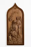 Raffaele Della Campa, La Vergine e un angelo ai piedi della croce, sculpture