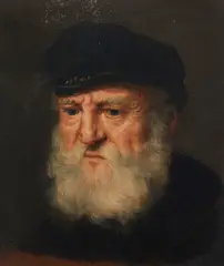 Da Govaert Flinck, Testa di vecchio con barba e cappello