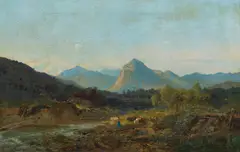 Ambrogio Preda, La valle di Cureggia presso Lugano