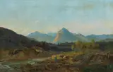 Ambrogio Preda, La valle di Cureggia presso Lugano