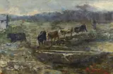 Leonardo Bazzaro, Paesaggio con armenti