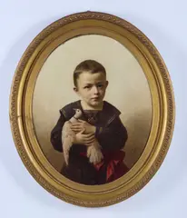 Luigi Crosio, Ritratto di bambino con colomba