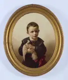 Luigi Crosio, Ritratto di bambino con colomba