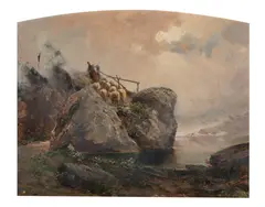 Leonardo Roda, Gregge in alta montagna