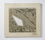 Sol LeWitt, R596: PHOTO OF FLORENCE WITH THE AREA BETWEEN THE PIAZZA CESARE BECCARIA, IL CORTE D'ASSISE E CORTE D'APPELLO