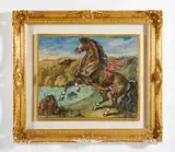 CAVALLO IN RIVA AL MARE, ANNI '50-'60 by Giorgio de Chirico, sold Oct 2025