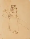 Lorenzo Viani, MATERNITA' AL MOLO (1930 circa)