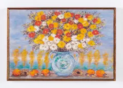 NATURA MORTA CON VASO DI FIORI, 1980-88 by Michele Cascella, sold Sep 2025