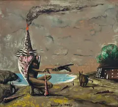 L'AFFETTO DI VENERE by Sergio Vacchi, sold Sep 2025