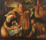 Jacopo Bassano, Nello stile di. Adorazione dei pastori