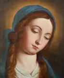Cerchia di. Madonna in preghiera by Giovanni Battista Salvi Detto Il Sassoferrato, sold Oct 2025