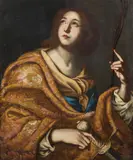 Santa Caterina d'Alessandria by Nicolo' De Simone Detto Zet, sold Oct 2025