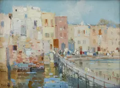 Veduta della marina di Pozzuoli by Vincenzo Ciardo, sold Oct 2025