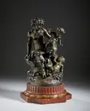 Michel Clodion, Da. Baccante con piccolo satiro e bambino, sculpture