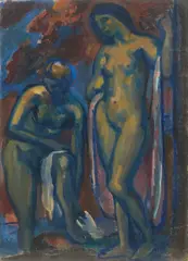 Ludolf Verworner, Composizione in azzurro e bruno