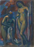 Ludolf Verworner, Composizione in azzurro e bruno