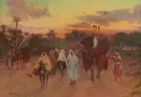 Carovana al tramonto by Marie Dominique Siciliano, sold Dec 2025