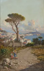 Giuseppe Carelli, Veduta della città e del golfo di Napoli da Posillipo