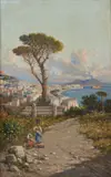 Giuseppe Carelli, Veduta della città e del golfo di Napoli da Posillipo