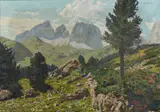 Cesare Maggi, Veduta montana d'estate