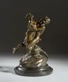 Armando Violi, Ninfa e satiro, sculpture