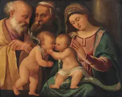 Francesco Rizzo da Santacroce, Sacra Famiglia con San Giovannino e San Gioacchino