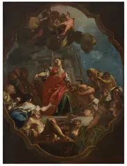 Giuseppe Bonito, Bozzetto per La Carità