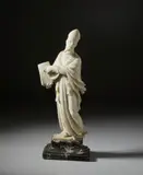 Santo vescovo by Scultore Italiano Del Xvii Secolo, sculpture, sold Dec 2025