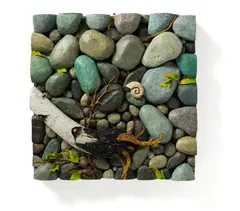 Piero Gilardi, GRETO CON BETULLA, sculpture