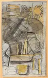 Mario Sironi, COMPOSIZIONE, (1953 ca.)