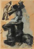 Mario Sironi, FIGURE E CAVALIERE, 1953 circa