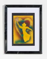 DONNA CON CUORI, ANNI 2000 by Giosetta Fioroni, sold Dec 2025