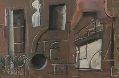 Mario Sironi, COMPOSIZIONE, 1942 circa