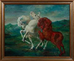 SENZA TITOLO (CAVALLI) by Aligi Sassu, sold Dec 2025