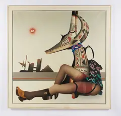 Giuseppe Guerreschi, RAGAZZA SCULTURA E PAESAGGIO