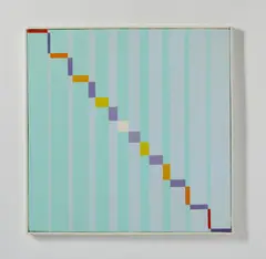 Hans Jörg Glattfelder, INVERSIONE STRUTTURALE IN BLU, VERDE E VIOLA