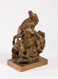Aligi Sassu, DUE CAVALLI RAMPANTI, sculpture