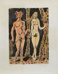 André Masson, HOMMAGE A DURER: ADAM ET EVA, print (other)