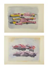 LOTTO COMPOSTO DA N. 2 FOGLI. PAYSAGE e ROCHERS by Jean Fautrier, print (other), sold Nov 2025
