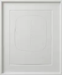 CONCETTO SPAZIALE (DALLA CARTELLA 40 DISEGNI DI MAESTRI MODERNI) by Lucio Fontana, print (other), sold Nov 2025