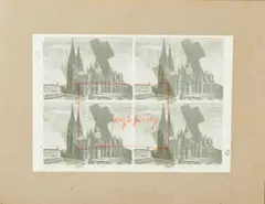 Joseph Beuys, HALVED FELTCROSS OVER COLOGNE, print (other)