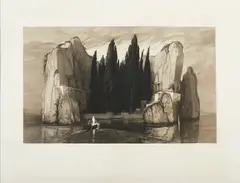 Max Klinger, L'Isola dei Morti (da Arnold Böcklin), print (other)