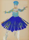 Yuri Ivanovich Pimenov, Progetto di costume teatrale per 'La Principessa delle Nevi'
